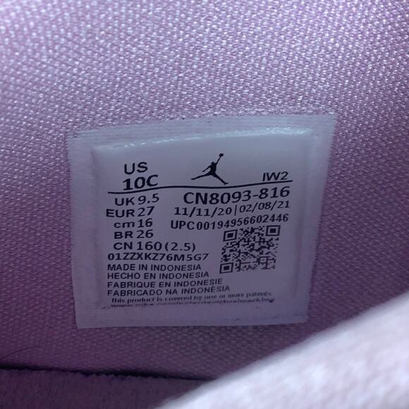 Jordan 8 Retro (TD) orange Pearl/LT Artic pink sneakers toddler size 10C EUC - Picture 10 of 16